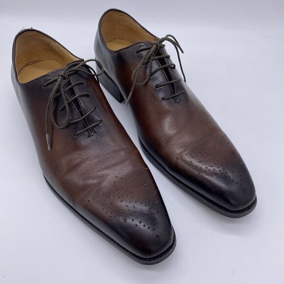 Maison Forte Dress Shoes Men\'s 9.5 Kyoto Wholecut Leather Oxford Brogue Chestnut main image 14